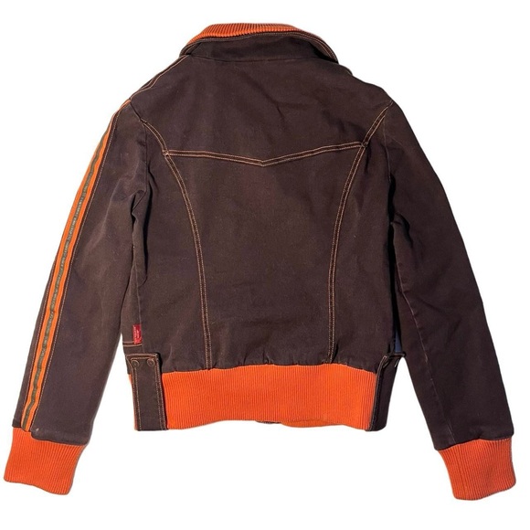 ONLY brown and orange canvas jacket - Picture 4 of 4